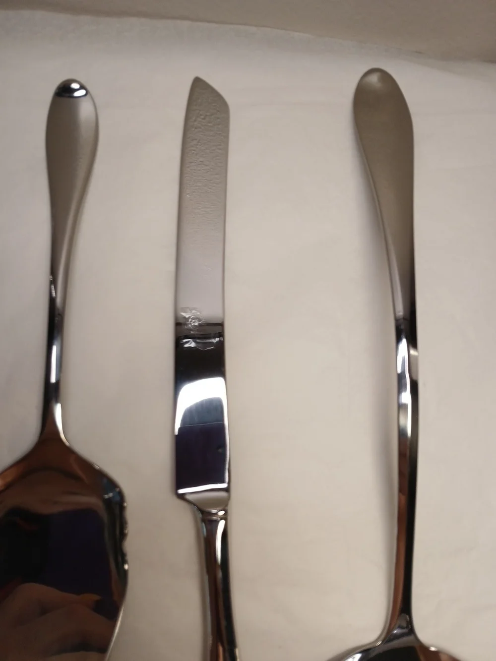 Gorham Silver-Tone Cake Server, Knife & Ladle Set
